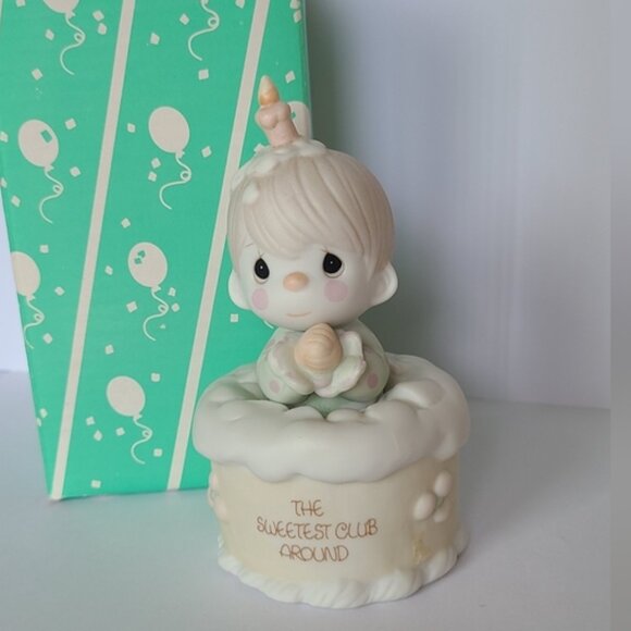 Precious Moments The Sweetest Club Birthday Collectible Porcelain Figurine - Picture 1 of 10
